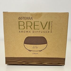 Doterra Brevi Aroma Walnut Ultrasonic Essential Oil Diffuser New In Box